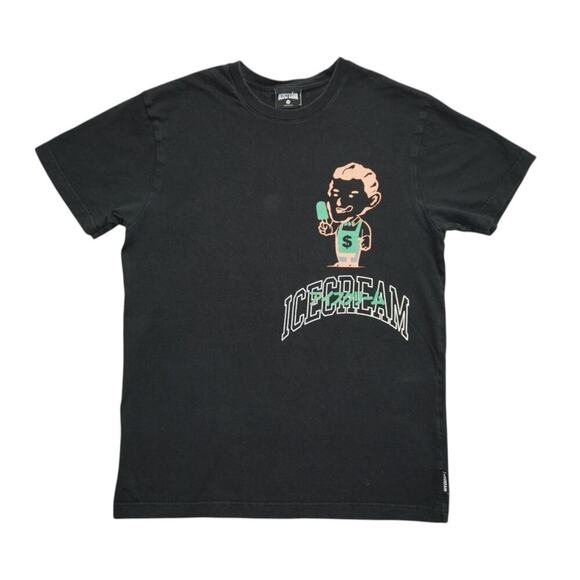 Icecream Bobble S/S Tee Black Size M – Front & Back Graphic - Picture 2 of 3